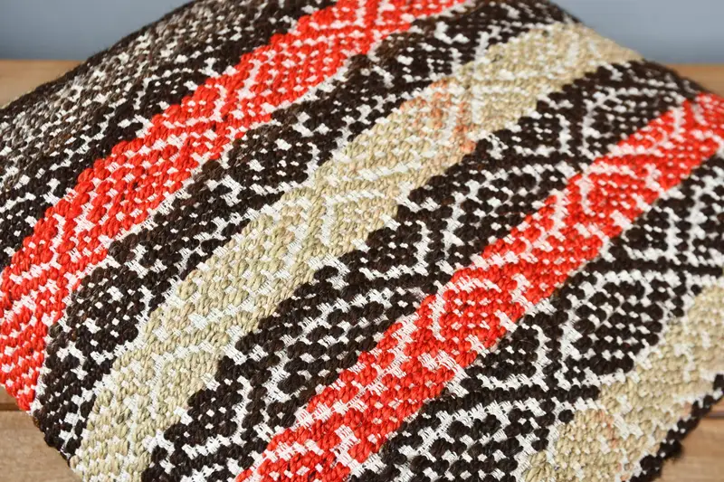 Oriental Pillow, Cushion Cover, Gift Pillow, Interior Designer Pillow, 16x16 Brown Cushion, Decorative Throw Cushion, Antique Pillows - 4