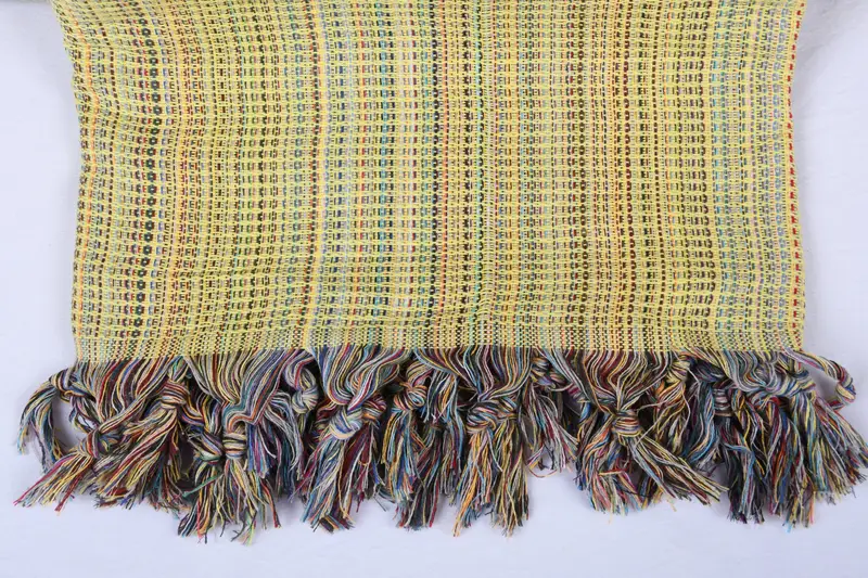 Woven Throw Blanket, Wedding Hand Made Gift, Boho Throw Blankets, Monogram Blanket, Gift For Mom, 100x80 Cotton Waffle Towel, Decorative Bedspread - 3