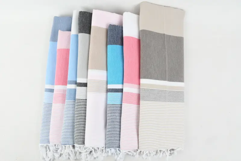 Housewarming Gift, Sand-free towel, Christmas Favors, 68x40 Cotton Striped Towel, Extra large Turkish bath towel, Summer Gift, Bachelorette Gifts - 4
