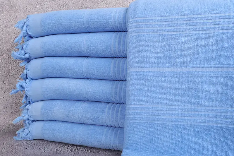 Yoga Towel, Memorial Gift, Monogram Towels, Lightweight Turkish towel, Bachelorette Party Gift, Bridesmaid Gifts, 70x36 Cotton Striped Terry Towel - 1