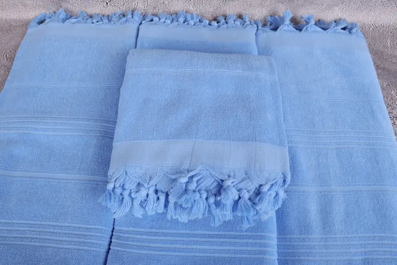 Yoga Towel, Memorial Gift, Monogram Towels, Lightweight Turkish towel, Bachelorette Party Gift, Bridesmaid Gifts, 70x36 Cotton Striped Terry Towel - 4