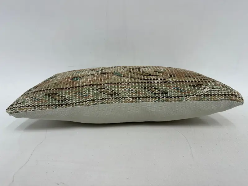 Boho Pillow, 10x20 Beige Cushion Case, Outdoor Throw Pillow Case, Handmade Kilim Cushion, Decorative Cushion, Pillow for Couch, Cushion Cover - 5