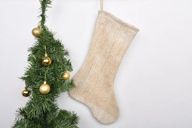 Noel Süsleri Deseni, 7 İnç Genişliğinde Özel Aile Dekoru Çorabı