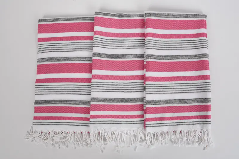 Turkish Towel Beach, Gym Towel, 70x40 Cotton Striped Towel, Scarf Towel, Housewarming Gift, Best Friend Christmas Gift, Turkish towel, Organic Towel - 7