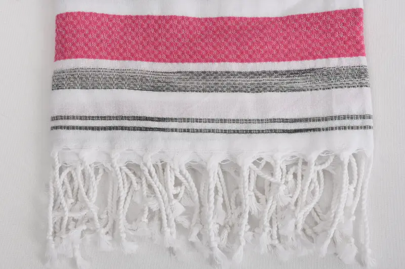 Turkish Towel Beach, Gym Towel, 70x40 Cotton Striped Towel, Scarf Towel, Housewarming Gift, Best Friend Christmas Gift, Turkish towel, Organic Towel - 3