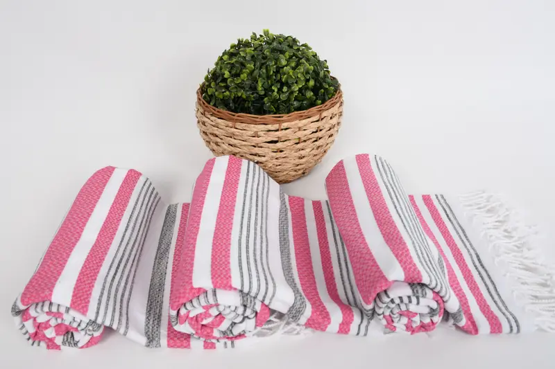 Turkish Towel Beach, Gym Towel, 70x40 Cotton Striped Towel, Scarf Towel, Housewarming Gift, Best Friend Christmas Gift, Turkish towel, Organic Towel - 8