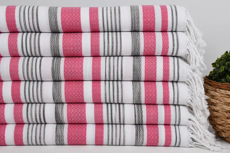 Turkish Towel Beach, Gym Towel, 70x40 Cotton Striped Towel, Scarf Towel, Housewarming Gift, Best Friend Christmas Gift, Turkish towel, Organic Towel - 2
