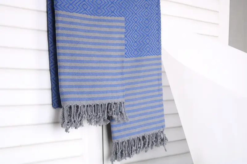 First Wedding Anniversary Gift, Sand-resistant towel, 70x40 Cotton Diamond Towel, Christmas Gift, Bridesmaid Towel, Beach Towel Gift, Wedding Favors - 8