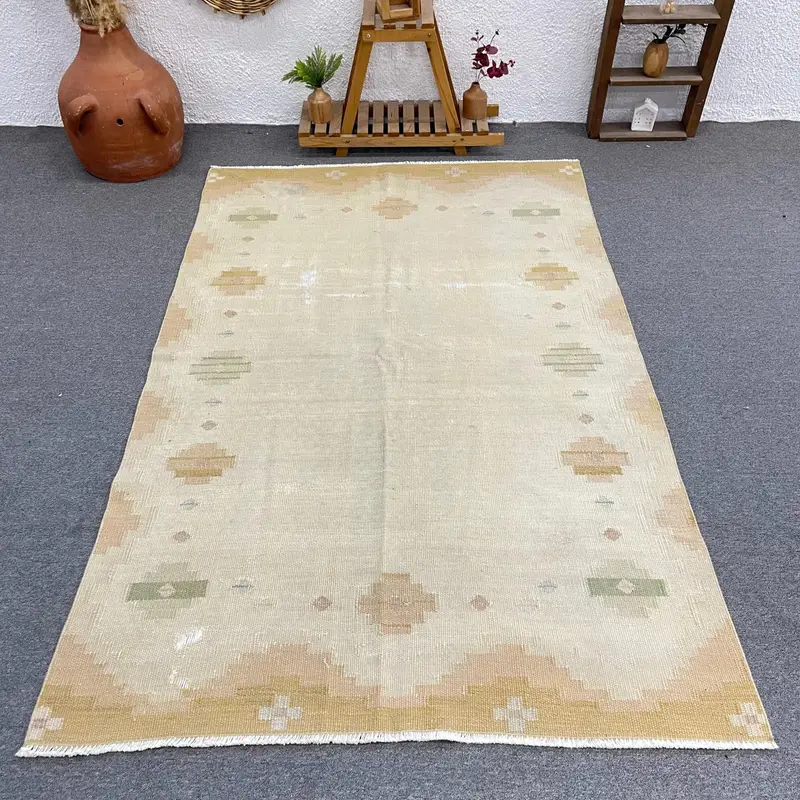 Alfombra Animal Print Beige y Naranja 1,2x2,1m Chic Decor