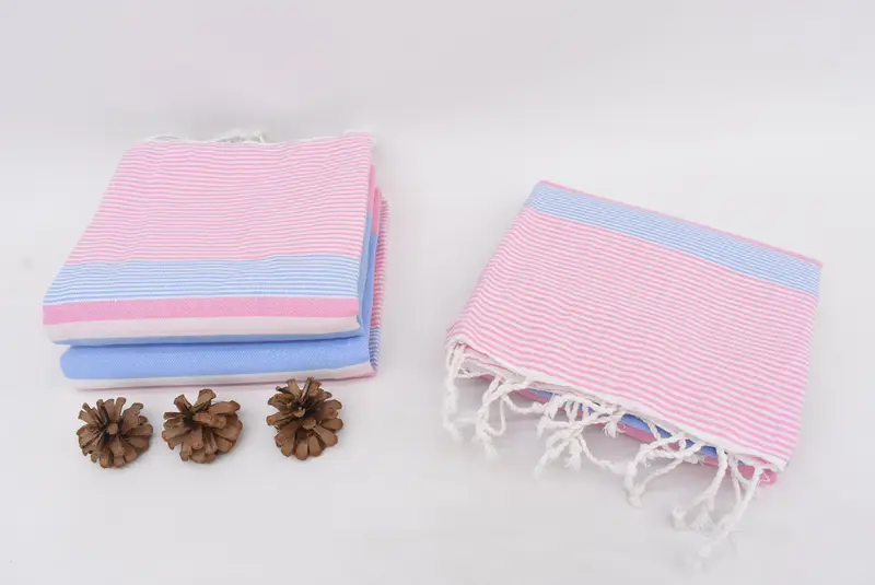 Holiday Towel, Valentines Day Gift Idea, Scarf Towel, Turkish beach towel, Absorbent towel, 68x40 Cotton Striped Towel, Personalized Bridesmaid Gift - 7