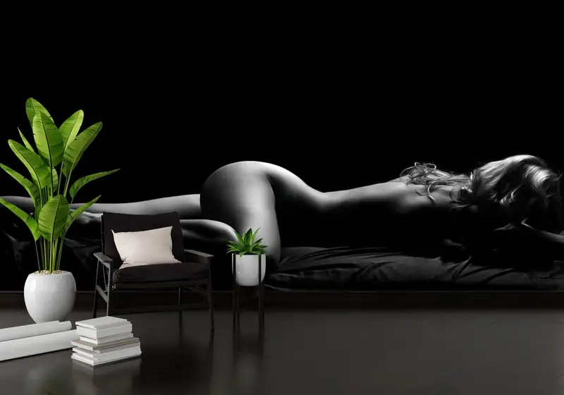 Wall Paper Peel and Stick, , Paper Wall Art, 3d Wall Paper, Sexy Woman Wall Art, Sensual Photo Wall Paper, Bedroom Wall Art, Mature Art - 6