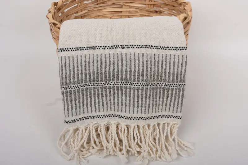 Übergroßes Strandtuch, organisches türkisches Handtuch, Bachelorette -Partygeschenke, 70x40 Leinen gestreiftes Handtuch, Brautjungfern Geschenktuch, Verlobungsgeschenk - 5