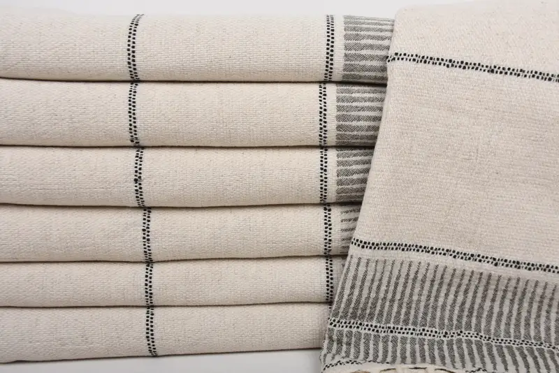 Übergroßes Strandtuch, organisches türkisches Handtuch, Bachelorette -Partygeschenke, 70x40 Leinen gestreiftes Handtuch, Brautjungfern Geschenktuch, Verlobungsgeschenk - 2