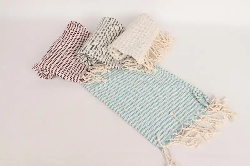 Turkish Hand Towel, Wedding Gift, Summer Gift, Wedding Favors, Decorative Towel, Spa Towel, Bathroom Towel, 36x18 Cotton Polka Dot Towel - 5