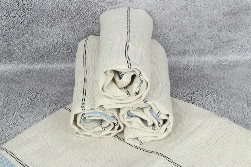 Spa Towel, Valentines Day Gift Idea, Bridesmaid Gift Towel, Housewarming Gift, Absorbent Turkish towel, Beach Size Towel, 70x40 Linen Striped Towel - 7