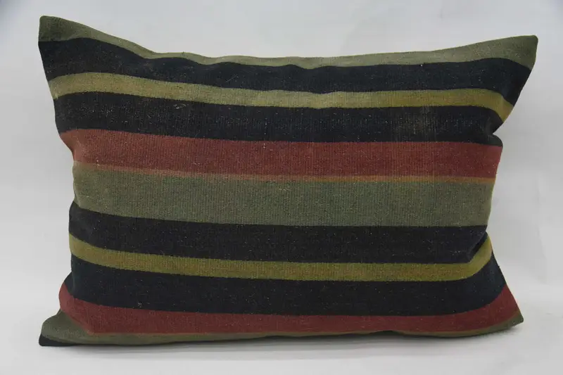 Vintage Antique Pillow Case, Striped Gift for Couple Beige Euro Sham - 1