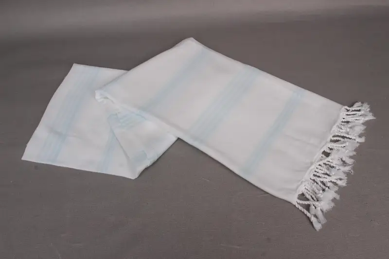 Best Wedding Gift, Embroidery Towel, 70x36 Cotton Striped Towel, Fouta towel, Lightweight towel, Wedding Gifts Towel, Wedding Towel, Gift For Mom - 5