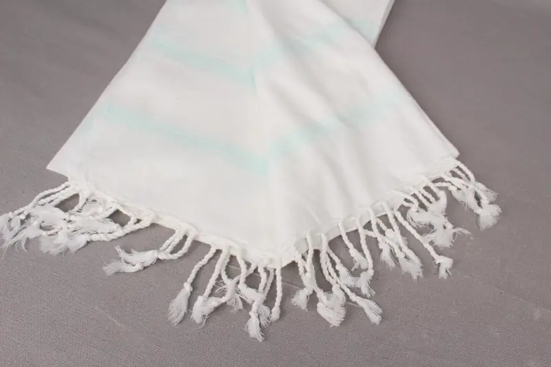 Best Wedding Gift, Embroidery Towel, 70x36 Cotton Striped Towel, Fouta towel, Lightweight towel, Wedding Gifts Towel, Wedding Towel, Gift For Mom - 8