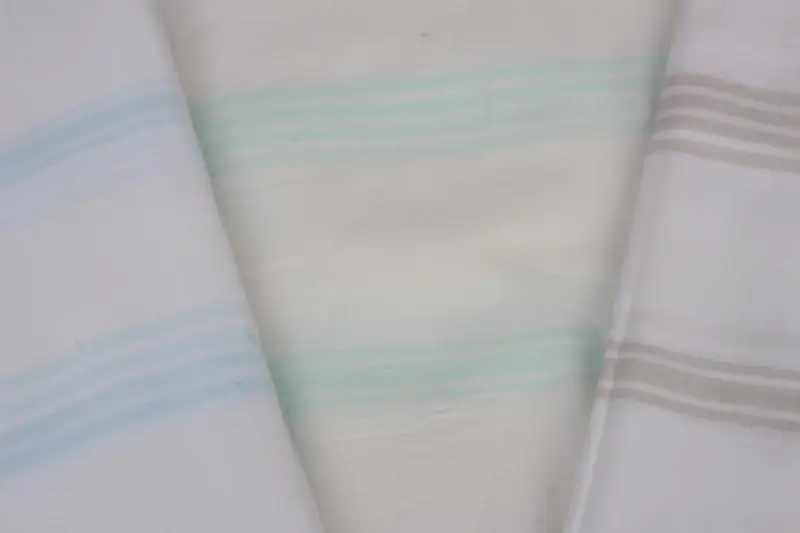 Best Wedding Gift, Embroidery Towel, 70x36 Cotton Striped Towel, Fouta towel, Lightweight towel, Wedding Gifts Towel, Wedding Towel, Gift For Mom - 3