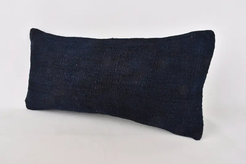 Boho Pillow, 12x24 Blue Cushion Cover, Tribal Cushion Case, Ethnic Throw Cushion Case, Boho Pillow Sham Cover, Pillow for Sofa, Cushion - 3