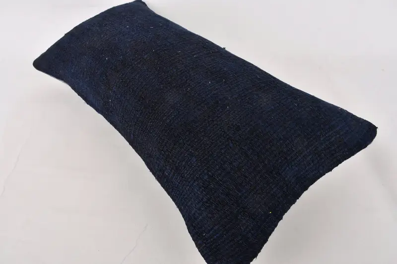Boho Pillow, 12x24 Blue Cushion Cover, Tribal Cushion Case, Ethnic Throw Cushion Case, Boho Pillow Sham Cover, Pillow for Sofa, Cushion - 7