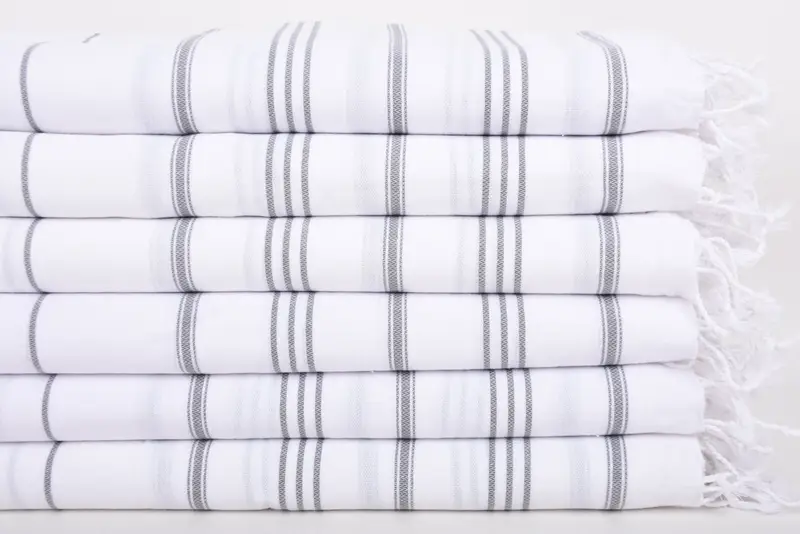 Personalized Kitchen Towel, Gift For Him, Home Gift, Wedding Favors, Beach Theme Wedding Gift, 40x24 Cotton Striped Towel, Personalized Dish Towel - 3