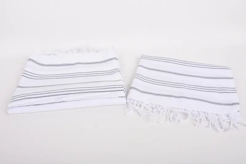 Personalized Kitchen Towel, Gift For Him, Home Gift, Wedding Favors, Beach Theme Wedding Gift, 40x24 Cotton Striped Towel, Personalized Dish Towel - 7
