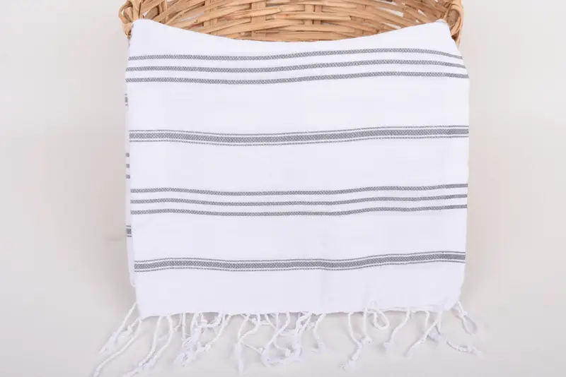 Personalized Kitchen Towel, Gift For Him, Home Gift, Wedding Favors, Beach Theme Wedding Gift, 40x24 Cotton Striped Towel, Personalized Dish Towel - 5