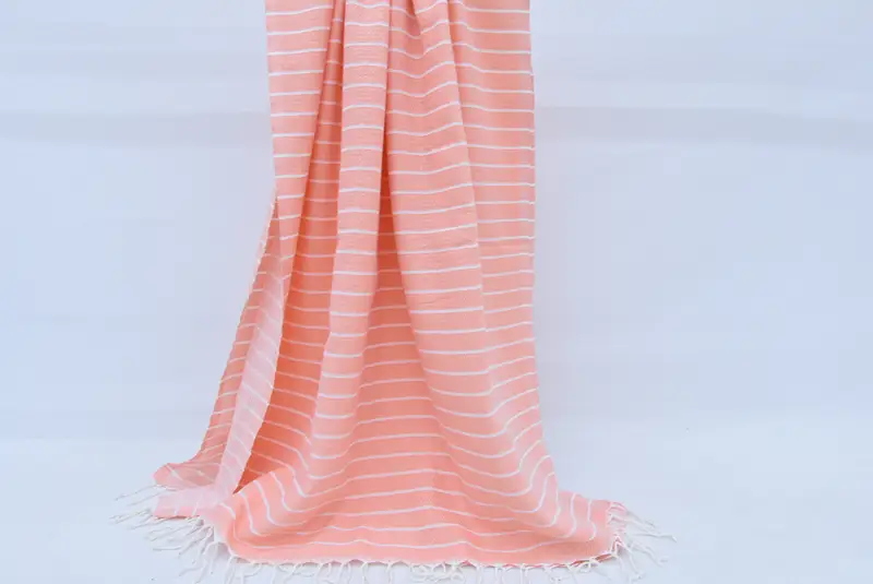 Bridal Shower Favor, Custom Wedding Towel, 70x40 Cotton Striped Towel, Sand-resistant towel, Large Turkish Towel, Bachelorette Party Gift - 8