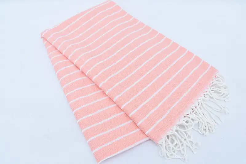 Bridal Shower Favor, Custom Wedding Towel, 70x40 Cotton Striped Towel, Sand-resistant towel, Large Turkish Towel, Bachelorette Party Gift - 5
