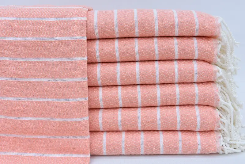 Bridal Shower Favor, Custom Wedding Towel, 70x40 Cotton Striped Towel, Sand-resistant towel, Large Turkish Towel, Bachelorette Party Gift - 1