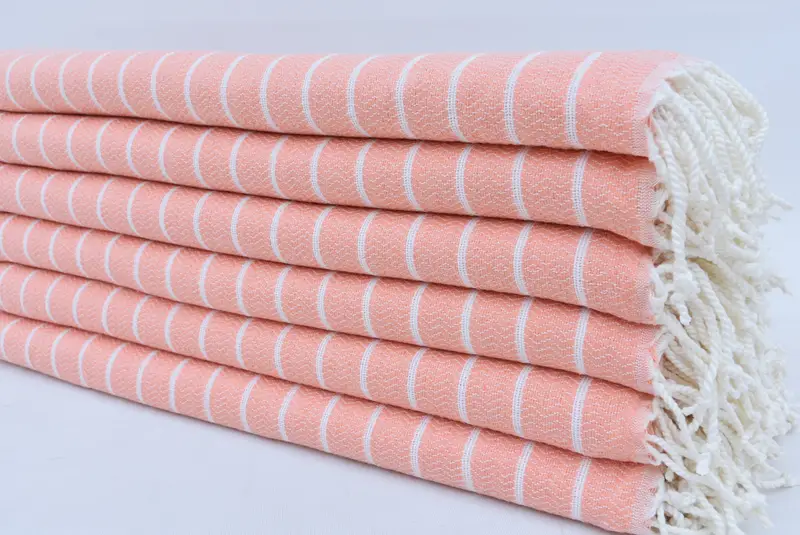 Bridal Shower Favor, Custom Wedding Towel, 70x40 Cotton Striped Towel, Sand-resistant towel, Large Turkish Towel, Bachelorette Party Gift - 3