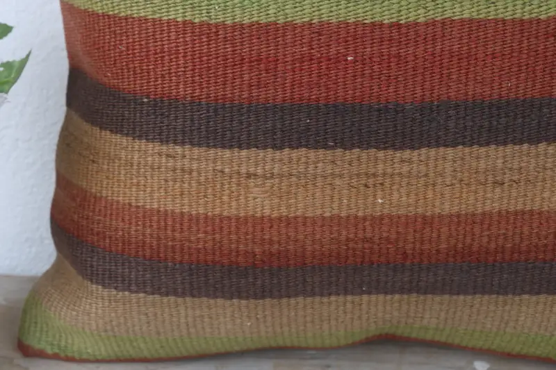 Cushion, Antique Pillows, Throw Kilim Pillow, 16x16 Red Cushion, Knitted Cushion Case, Handmade Kilim Cushion, Aztec Pillow Sham - 3
