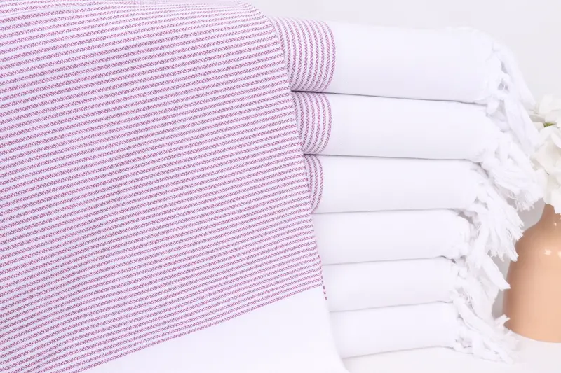 Valentines Day Gift For Him, Girls Weekend Favors, Gift For Him, Fouta towel, Turkish Towel Monogram, Bridal Shower Gift, 70x40 Cotton Striped Towel - 1