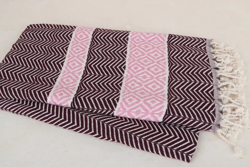 Bachelorette Party Favors, 70x40 Cotton Chevron Towel, Soft towel, Summer Towel, Lightweight Turkish towel for beach, Halloween Gifts, Turkish towel - 8