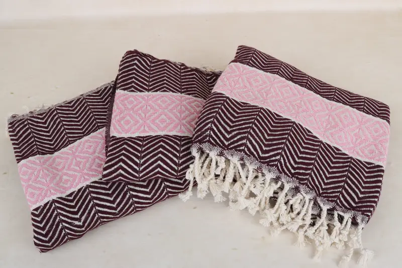 Bachelorette Party Favors, 70x40 Cotton Chevron Towel, Soft towel, Summer Towel, Lightweight Turkish towel for beach, Halloween Gifts, Turkish towel - 3
