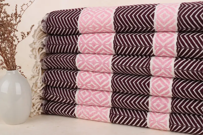 Bachelorette Party Favors, 70x40 Cotton Chevron Towel, Soft towel, Summer Towel, Lightweight Turkish towel for beach, Halloween Gifts, Turkish towel - 1