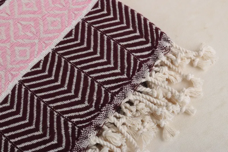 Bachelorette Party Favors, 70x40 Cotton Chevron Towel, Soft towel, Summer Towel, Lightweight Turkish towel for beach, Halloween Gifts, Turkish towel - 4