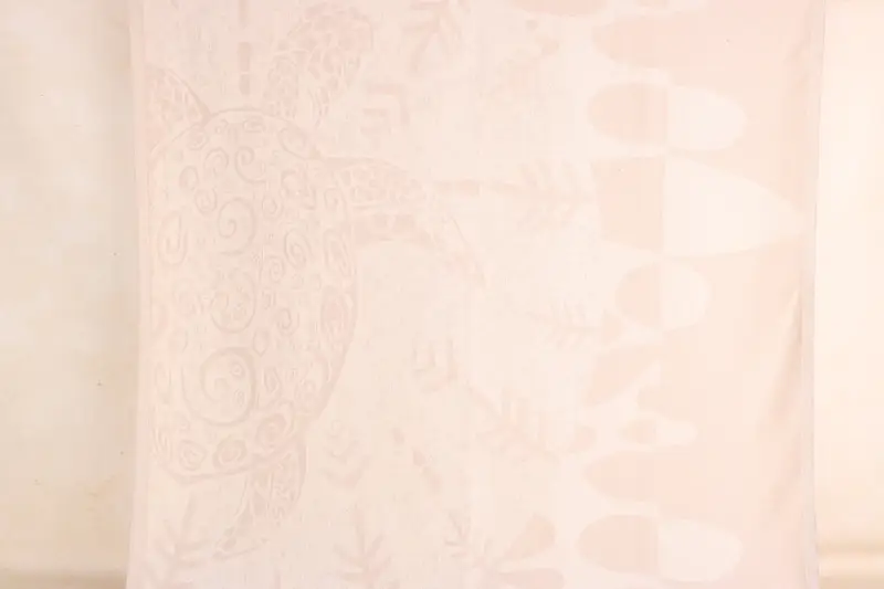 バチェロレッテパーティー記念品タートルデザインタオル、ライトベージュ、40x71インチ