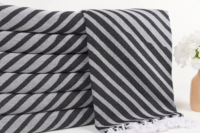 Personalized Turkish Towel, Absorbent towel, 70x40 Cotton Striped Towel, Turkish beach towel, Girls Weekend Getaways Ideas, Embroidery Towels - 2