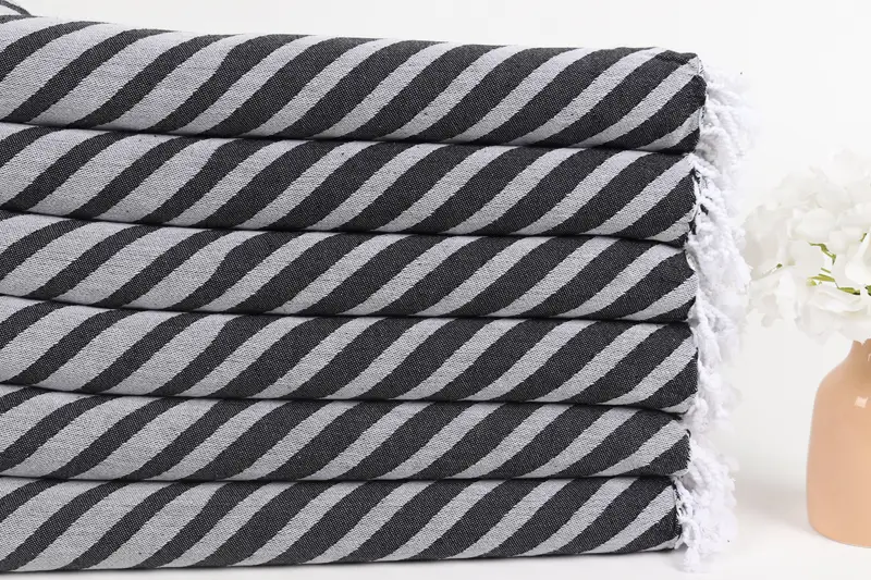 Personalized Turkish Towel, Absorbent towel, 70x40 Cotton Striped Towel, Turkish beach towel, Girls Weekend Getaways Ideas, Embroidery Towels - 3
