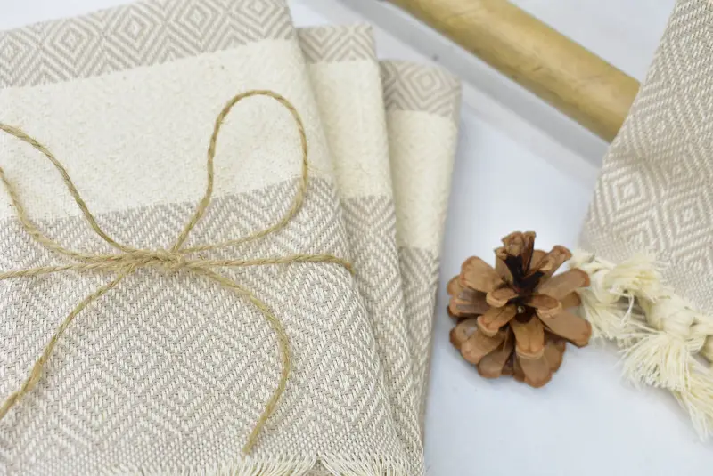 Toalla de cocina de monograma, regalo hecho a mano, favores de boda, regalo de boda, toalla navideña, toalla con nombre, toalla de baño, toalla de diamante de algodón 36x20 - 6