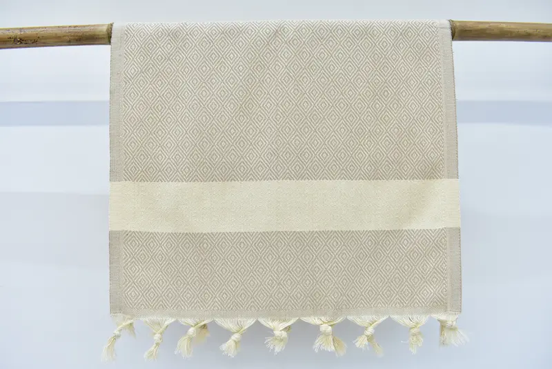 Toalla de cocina de monograma, regalo hecho a mano, favores de boda, regalo de boda, toalla navideña, toalla con nombre, toalla de baño, toalla de diamante de algodón 36x20 - 7