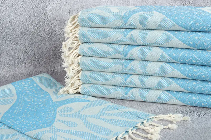 Personalized Kitchen Towel, 40x18 Cotton Whale Design Towel, Wedding Hand Made Gift, Monogrammed Hand Towel, Turkish Hand Towel, Bridesmaid Favors - 3