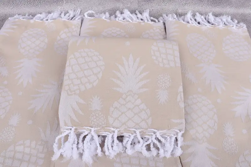 Girl Trip Party Favor, Personalize Gift, Wedding Gifts Towel, Bridal Shower Gift, Personalized Turkish Towel, 70x36 Cotton Pineapple Design Towel - 5