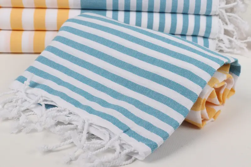 Bachelorette Party Gift, Beach Towel Gift, Turkish bath towel, Organic Towel, Personalized Wedding Gift For Couple, 68x36 Cotton Striped Towel - 4