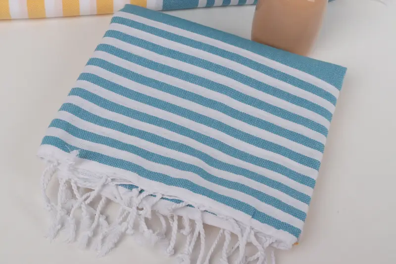 Bachelorette Party Gift, Beach Towel Gift, Turkish bath towel, Organic Towel, Personalized Wedding Gift For Couple, 68x36 Cotton Striped Towel - 5