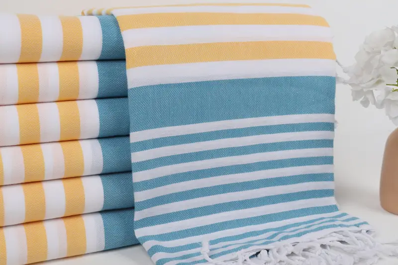 Bachelorette Party Gift, Beach Towel Gift, Turkish bath towel, Organic Towel, Personalized Wedding Gift For Couple, 68x36 Cotton Striped Towel - 2