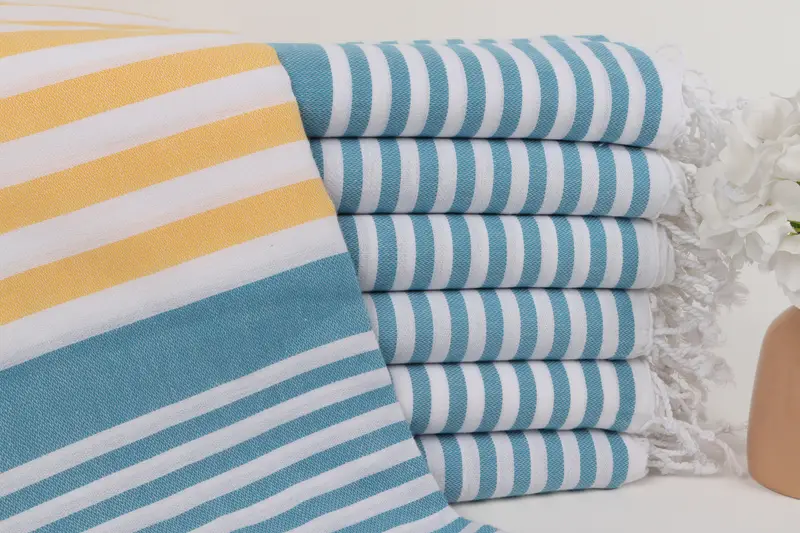 Bachelorette Party Gift, Beach Towel Gift, Turkish bath towel, Organic Towel, Personalized Wedding Gift For Couple, 68x36 Cotton Striped Towel - 1