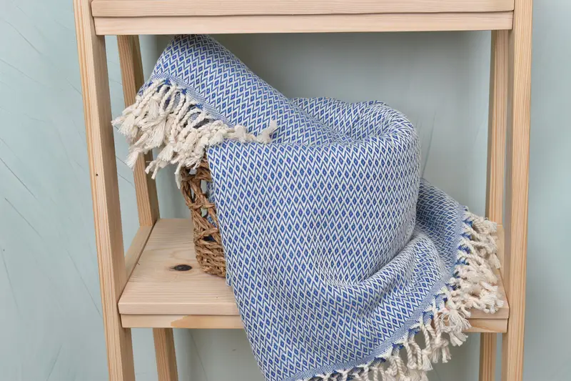 70x40 Cotton Diamond Towel, Birthday Gift, Quick-dry peshtemal, Summer Towel, Beach Towel Bulk, Thin and lightweight Turkish peshtemal, Luxury towel - 4